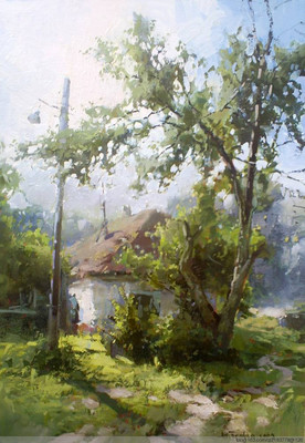 心灵的栖息地 Pryadko.Yuriy的抽象寓言赏读//Priadko Yuriy的作品，如同一封写给他未曾谋面的宁静世界的情书，每一笔油彩都倾诉着对自然的眷恋。他那抽象的景，正是他送给看过大片陆地的心,尚未出航的灵魂最适合的慰籍。